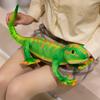 Simulation Chameleon Stuffed Toy Lifelike Soft Cuddly Lizard Plush Doll Perfect Gift for Kids Sleep Huggable Pillow Room Decor