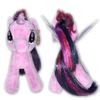 My Little Pony Ty Beanie Babies 17cm Plyšová hračka Fialový maskot Plyš MyLittlyPony MLP Zboží Postava Dárek Peenie Babies (Twilight Sparkle)