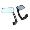 Motorcycle Mirrors 4.9x11.9cm Square Anti Glare Rearview Side Wing Mirror Universal Fit for Motorbikes