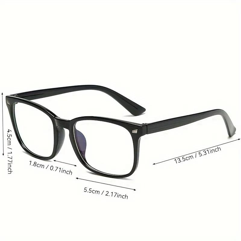 3PCS Three Pairs of Y2K Style Fashionable Transparent Lens Anti Blue Light Glasses Suitable for Daily Wear for Both Men Women