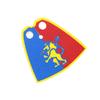 Medieval Army Empire Flag and Flagpole Set - Knight Building Blocks with Cloak and Weapon Bricks