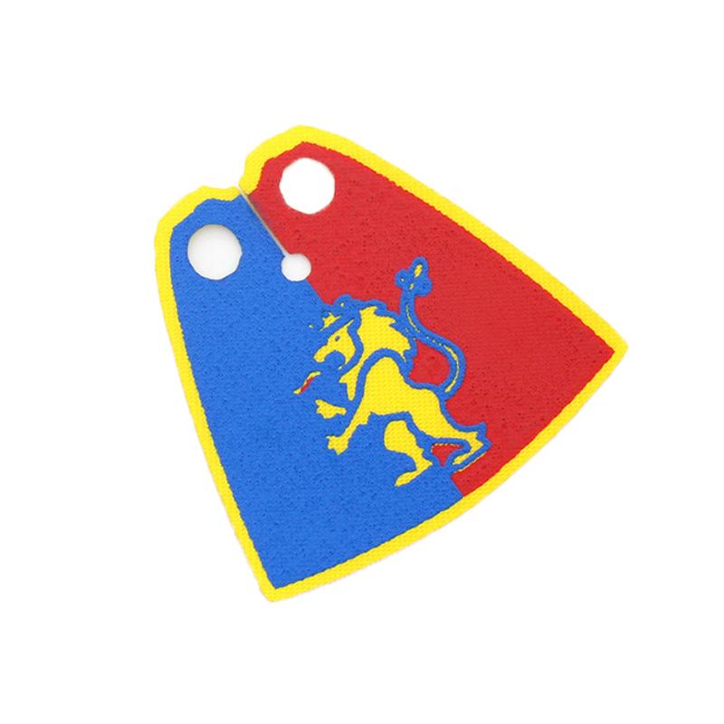 Medieval Army Empire Flag and Flagpole Set - Knight Building Blocks with Cloak and Weapon Bricks