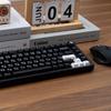 XVX "Minimalist Black" Keyboard Keycaps: Japanese, Korean, and Russian Engraved Opaque Black/White PBT.