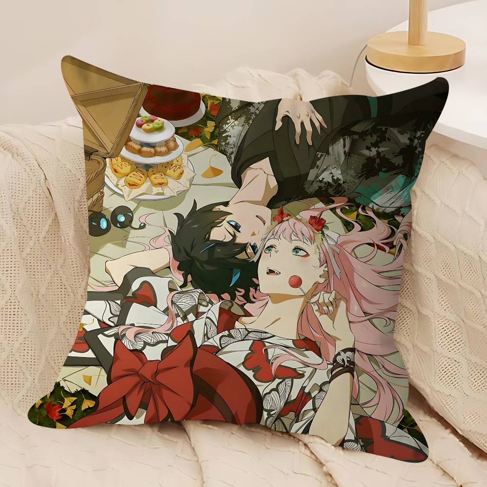 D-DARLING In The F-FRANXX Kissenbezug Dekokissen Sofa Heimdekor Hülle Kissenbezüge