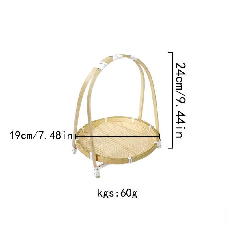 Handwoven Rattan Serving Trays & Baskets