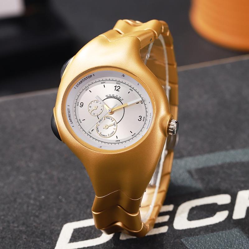 Medieval Special-shaped Decorative Plastic Watch Twisted Retro Fashion High-end Ins Niche Quartz Watch