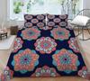 Bed Cover 3D Bohemia Printing Themed Print Homes Bedding Quilt Cover Textiles Polyester Breathable Home Bedclothes