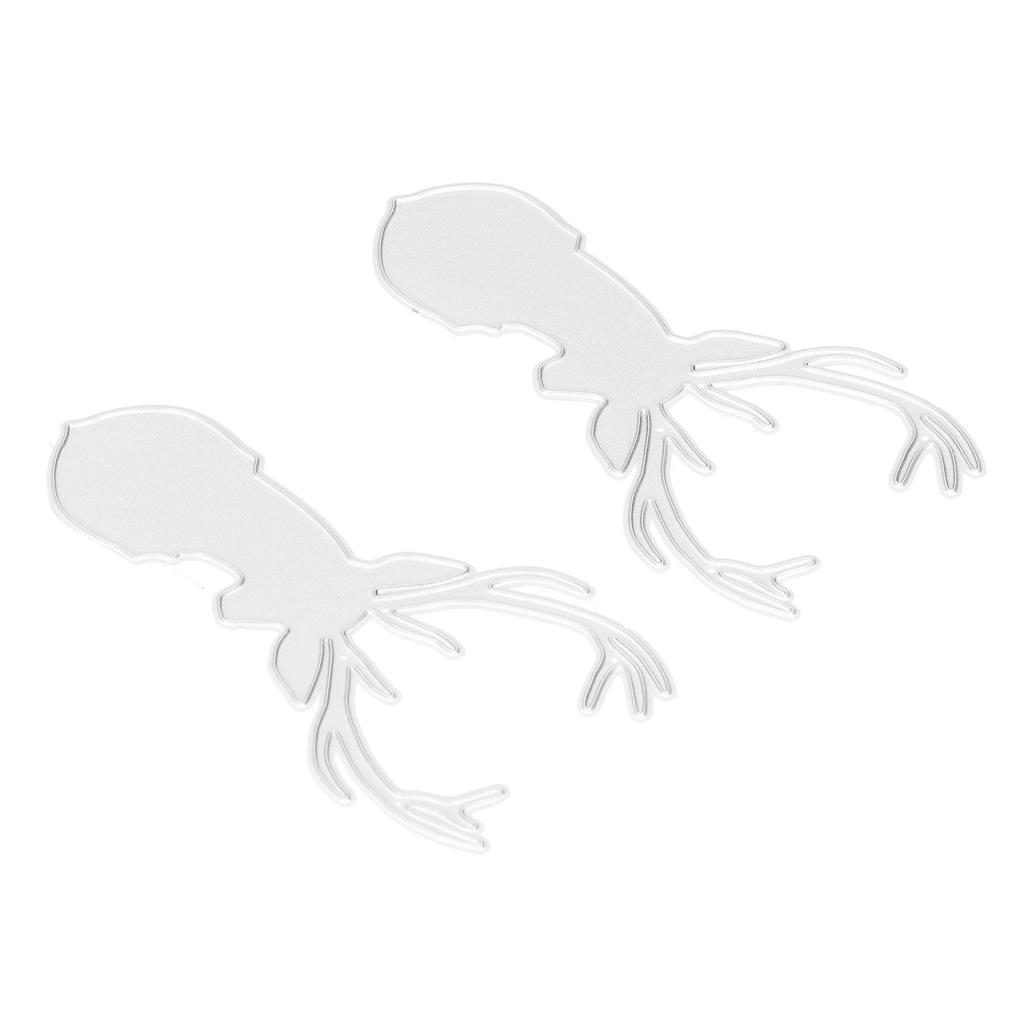 2pcs Cutting Dies Cute Christmas Deer Shape Metal Die Cutting Machine for  Scrapbook Invitation C