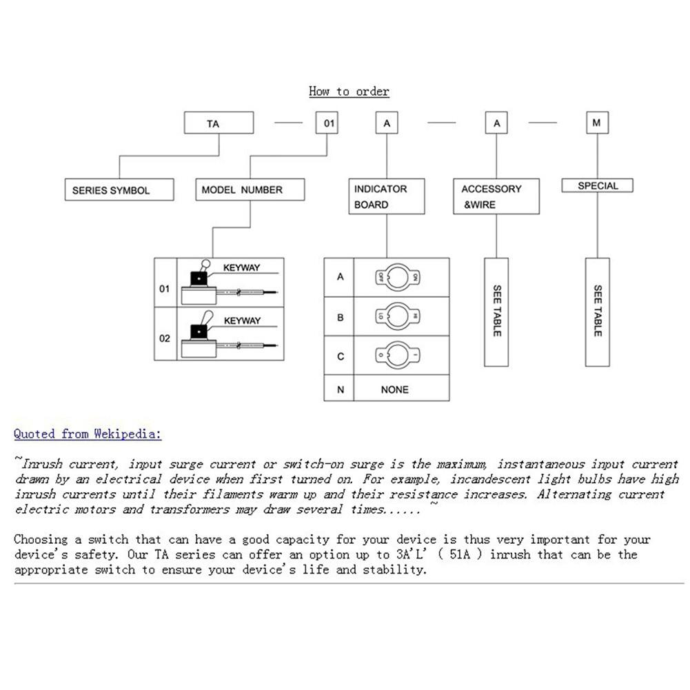 Toggle Switch Prewired Standard Rocker Switch Series