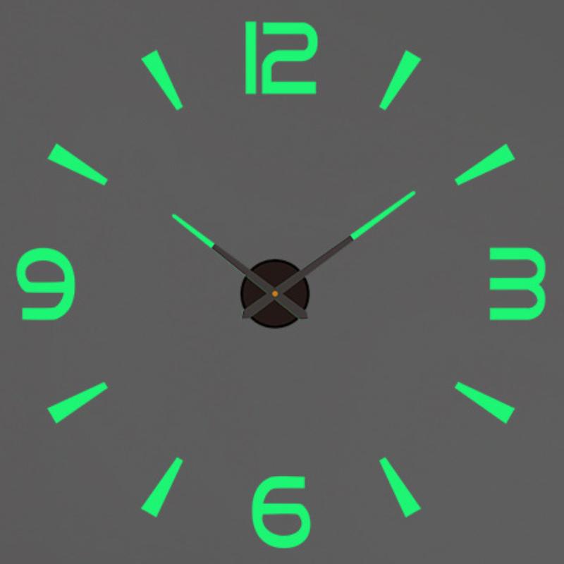 Modernes Design Große Wanduhr 3D DIY Quarz Uhren Mode Uhren Acryl Spiegel Aufkleber Wohnzimmer Wohnkultur Horloge