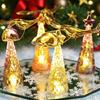 1PC Flying Bird Light LED Rotating Crystal Multicolor Xmas Tree Desktop Ornament Christmas Gift