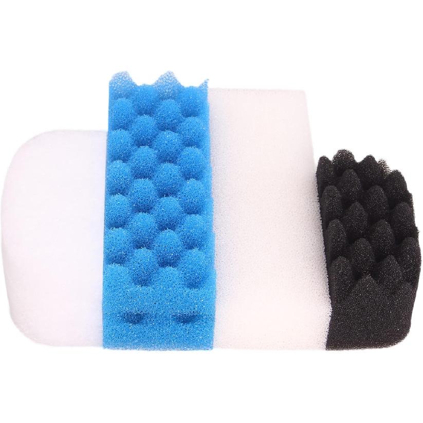 Compatible Value Pack Fit for Fluval 206 207 Filter (3X Polishing Pad, 2X Plain Foam, 1x Bio-Foam, 2X Bio Foam Max)
