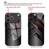 Mode geometrisch patroon gehard glazen telefoonhoes geschikt voor iPhone 17 16 15 14 13 12 11 Pro/Max/Plus anti-val achterkant