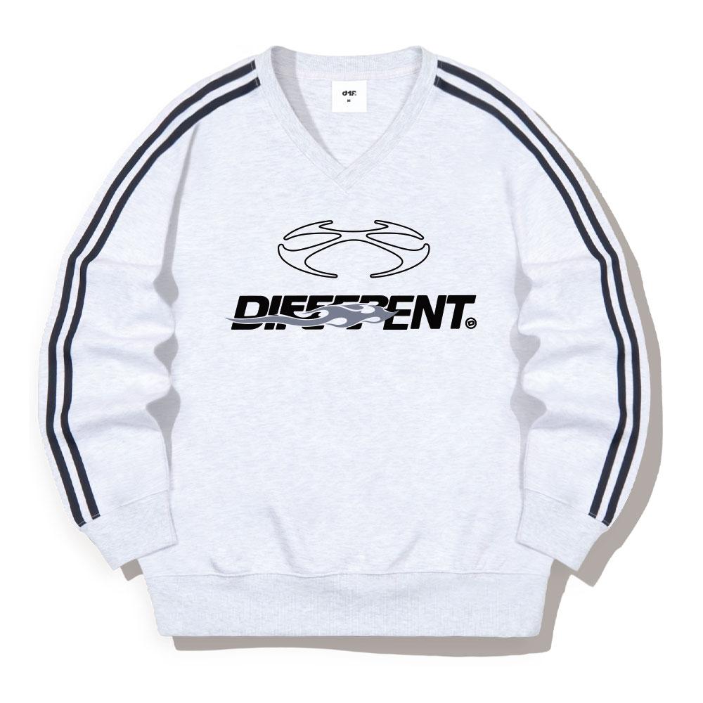DIFF Core Heat Oversized Track V-Neck Sweatshirt 5 Colors [Difv_7003]