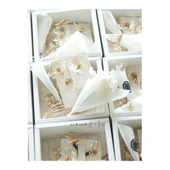Handmade Hair Accessories - Gold & Silver Artificial Flowers, Baby's Breath, Hydrangea, Mizuhiki - For Coming of Age Ceremony, Weddings, Graduations,