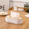 Automatic Lift Bamboo Tissue Box