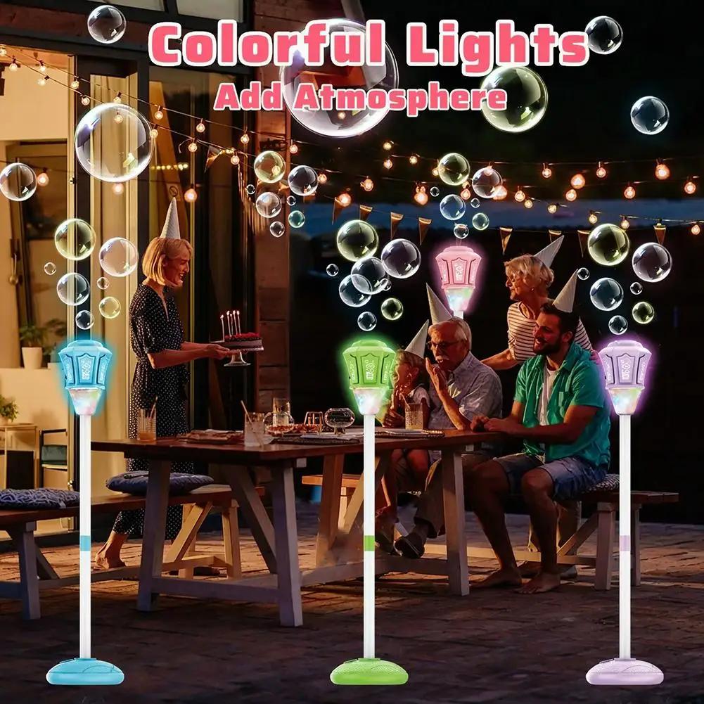 Automatic Lampstand  Bubble Machines Electric Soap Bubbles Lantern Maker  Blowing Toys for Outdoor Birthday Wedding Party Games