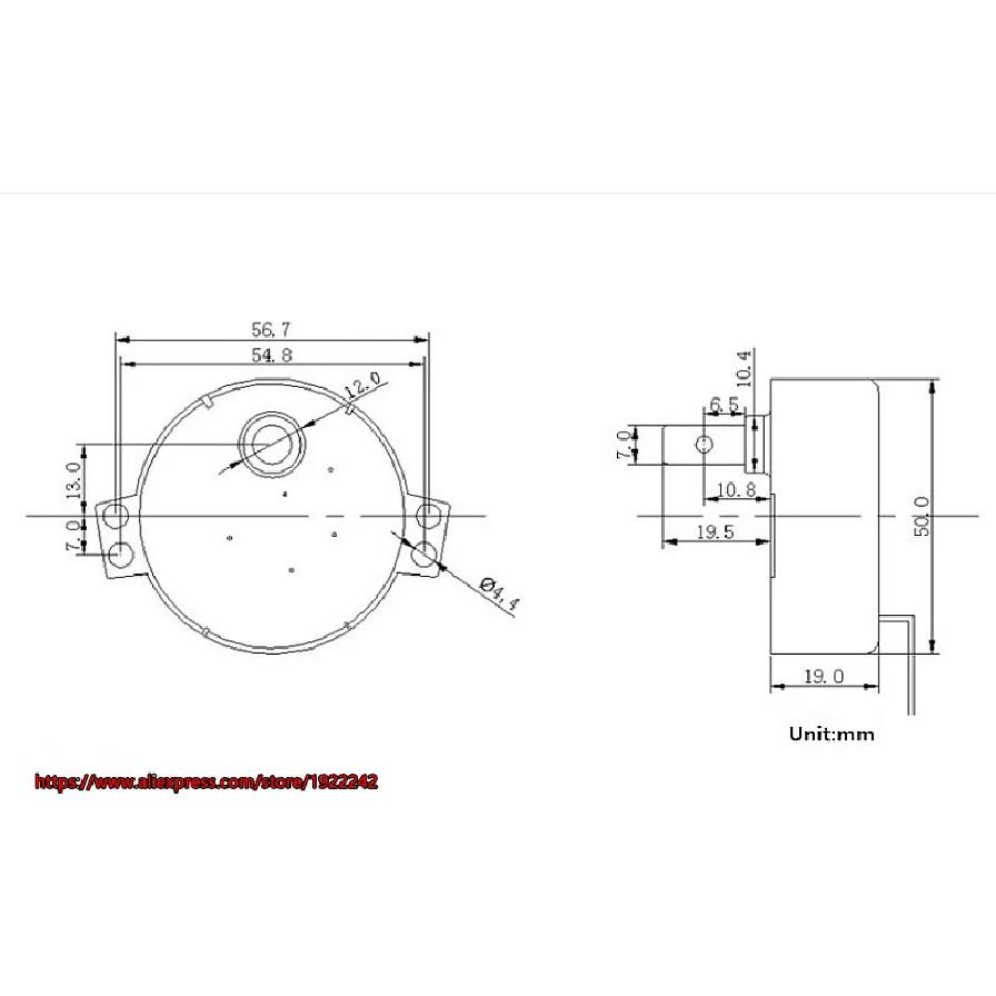 Nuovissimo motore sincrono a ingranaggi AC TYC50 220V 50/60Hz 4W 2,5 giri/min 5 giri/min 10 giri/min 15 giri/min 20 giri/min 30 giri/min motore per microonde/forno CW/CCW ~