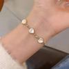 Elegant Women's Cat's Eye Bracelet Adjustable Heart Bracelets New Hand Jewelry