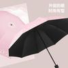 Large umbrella Vinyl sunscreen UV protection Sun umbrella Sunshade Light and small Portable folding umbrella Women's dual-purpose male