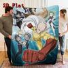 One-Punch Man 2D Flat Pattern Flannel Blanket High Quality All Seasons Warmth and Comfort Perfect for Christmas Gifts.MMT0918592