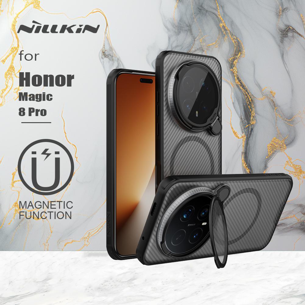 For Honor Magic 8 Pro 5G Case Nillkin CamShield Prop Magnetic Case with Stand Camera Case for Honor Magic 8 Pro Lens Cover
