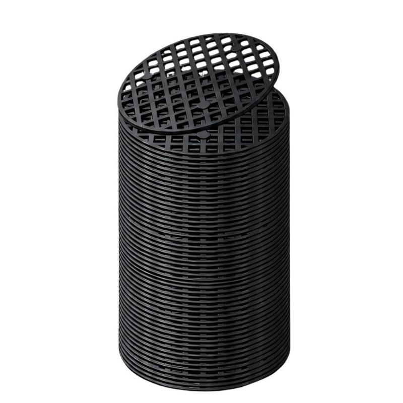 200lots Plastic Pot Drain Screens with Perforated Round Construction to Help Control Soil During Potting and Repotting