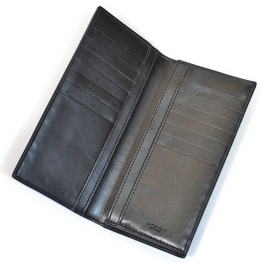 Coach F75013 Canvas Coated Long Wallet In Charcoal/Black [Used]