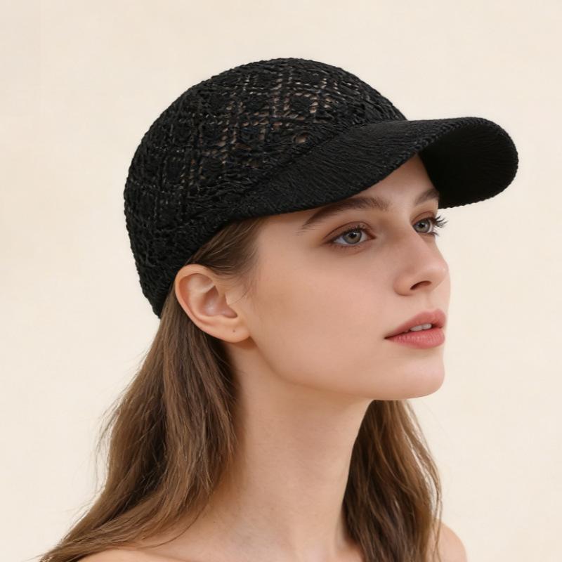 Damen Frühling/Sommer Sonnenschutz Baseballkappe: Atmungsaktiv, Lässig, Entenschnabel-Design