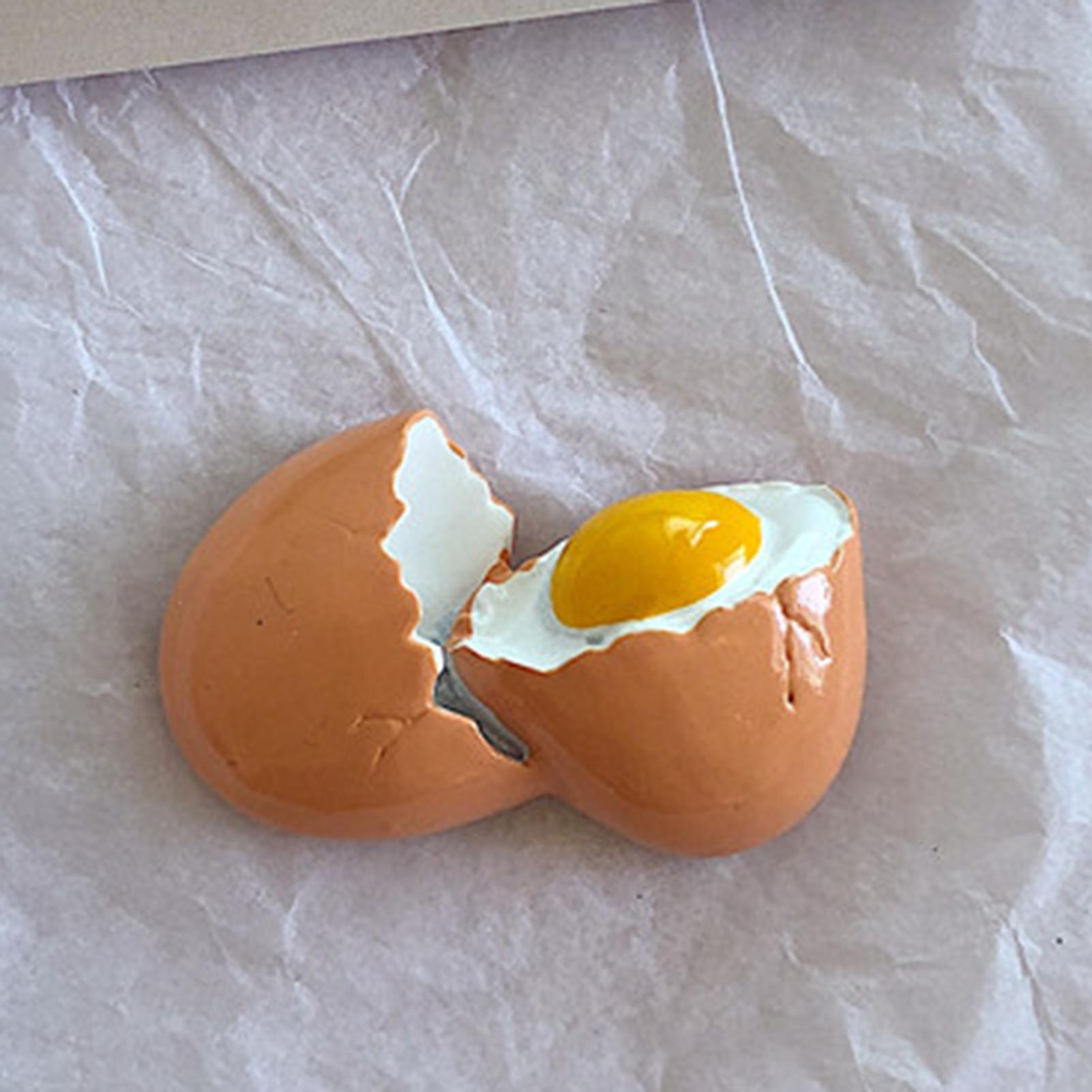 

Магнит на холодильник Стереоскопическая имитация Обычная смола Забавные магниты на холодильник для кухни Хлеб Cracked Egg