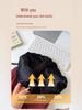 Damen Hochwertige Lässige Cargohose: Herbst/Winter-Stil, mit Plüschfutter, lockere Passform, gerades Bein, mehrere Taschen, Kordelzug, Polyester.