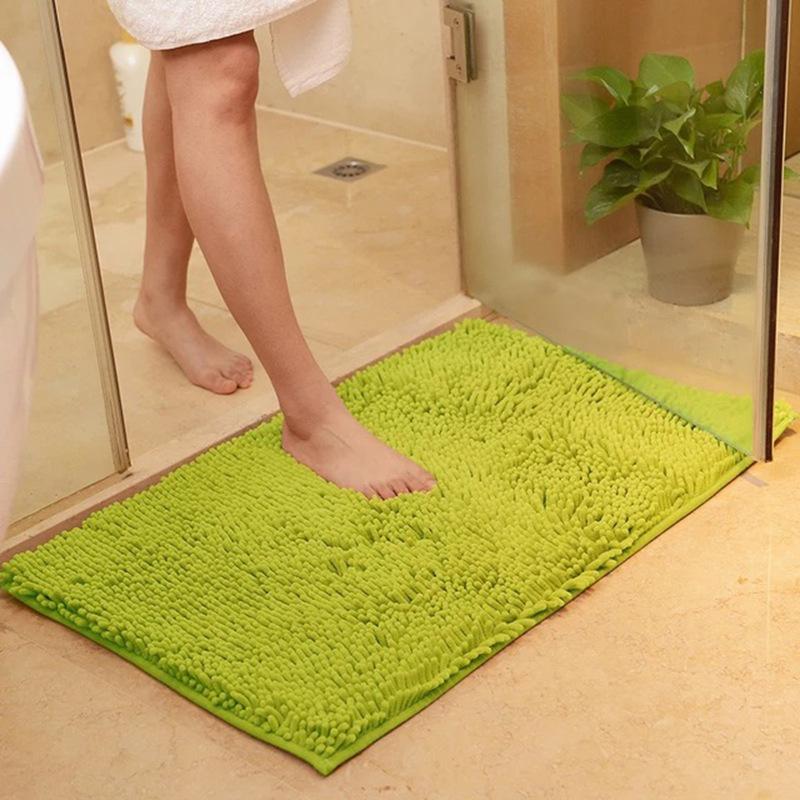 Floor Mat Bathroom Non-Slip Absorbent Door Mat Chenille Baby Play Mat Bedroom Stair Mat Foot Carpet