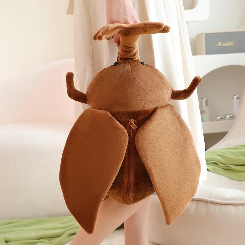 Stuffed Toy Beetle Backpack Fashion Creative Comfortable Unique Classic Bag
