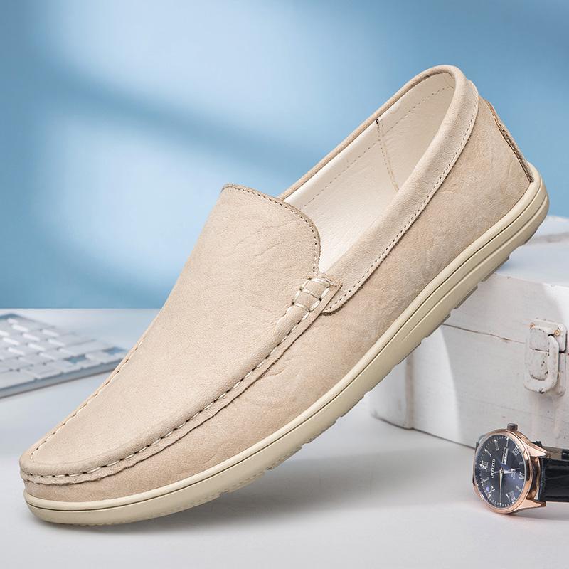 New Brand High Quality Men Loafers Genuine Leather Breathable Men's Casual Shoes Lightweight Male Driving Flats Moccasins Shoes
