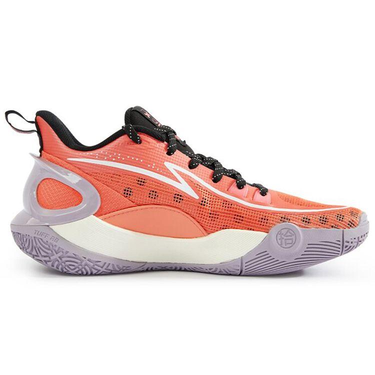 LiNing Sonic 10 V2 Shock Absorption Non-Slip Support Low-Top Basketball Shoes Kids basketball shoes Red ABPS033-3