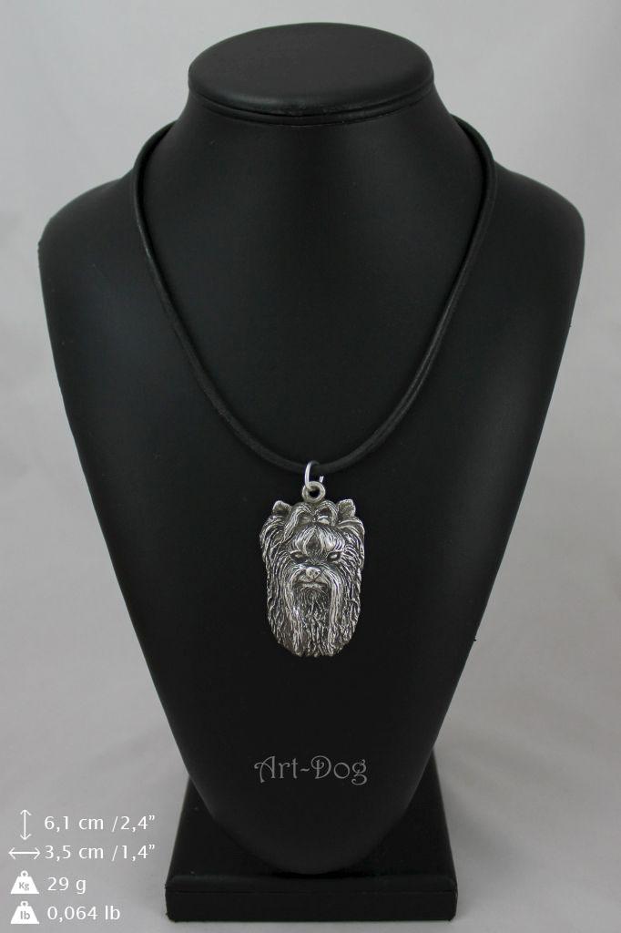 Yorkshire Terrier, Yorkie II - Necklace with dog, silver-plated pendant for dog fan, unique jewelry by Art-Dog brand