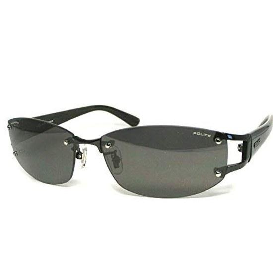 Domestic Genuine Product. Police Polarized Sunglasses Men SPLC60J 530P 59 Case UV Cut Rimless Two-point Japan Model 2021 Oval Titanium Combination