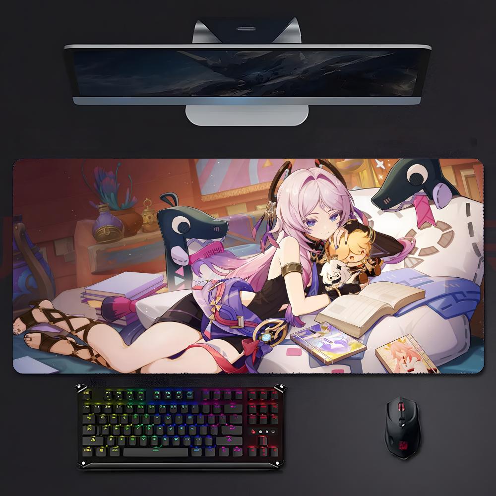 Game Fantasy Hhonkai Star Rail Honkai Star Rail Mouse Pad Mousepad Large Gaming Lockedge Thickened Pc Table Desk Mat