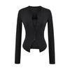 Women's Slim-Fit Korean Style Waist-Cinching Cardigan and T-Shirt Set
