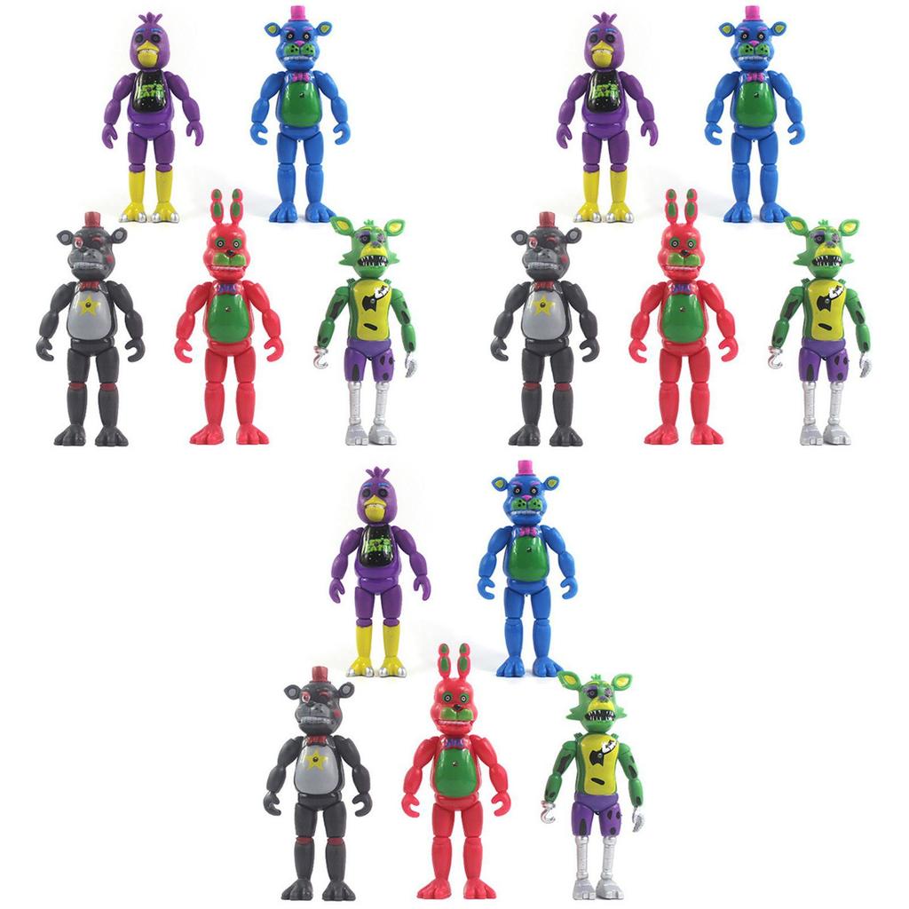 Żywe 5 sztuk Jasne Figurki Akcji Five Nights At Freddy's Zestaw Do Dekoracji Tortu
