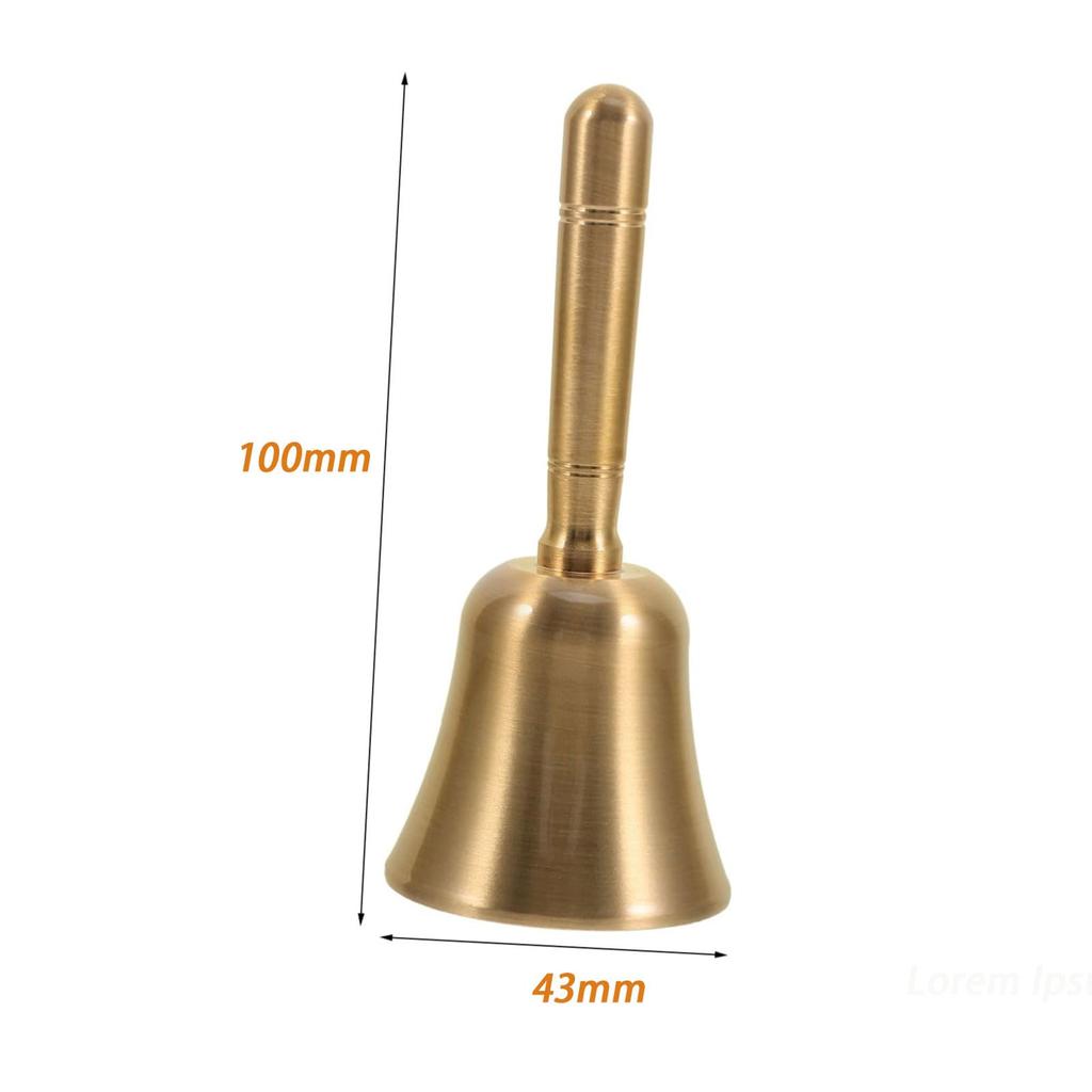FUYUERO Hand Bell Call Copper Wind Calling Food Ordering Restaurant Metal Festival Supplies Bell, Hand-Wave Brass, Bell, Chime, People, Bell, Bell,