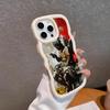Graffiti Art Welle Rand TPU Handyhülle für iPhone 17 16 15 14 13 12 11 Air Pro Max Plus Bunte Hülle