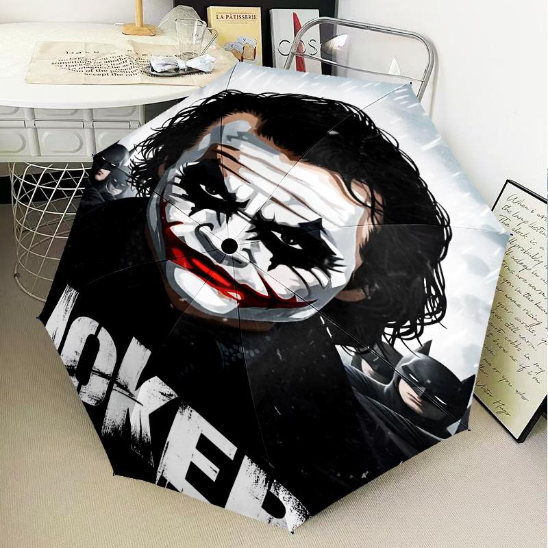 The clown's Fiery Rise Umbrella Folding umbrella, automatic umbrella 8-Frame for Travel, camping Use Gift for Halloween Christmas