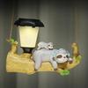 Squirrel Sloth Solar Decorative Lamp Cartoon Animal Statue LED Porch Lamp Creative Waterproof Removable for Home Path Aisle Lawn