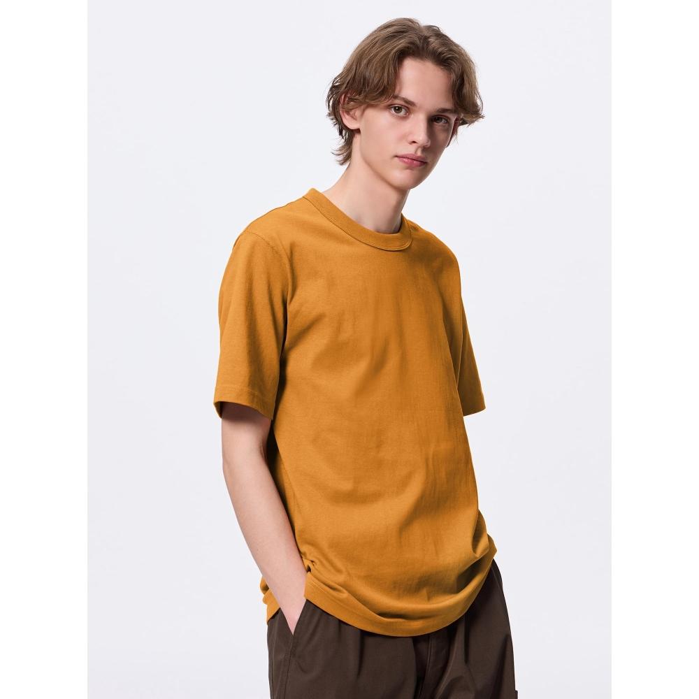 

GU by Uniqlo Хлопковая футболка с круглым вырезом 25 ORANGE/XS