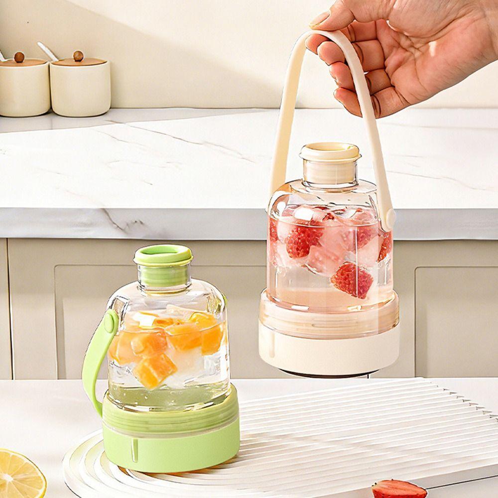 Press-type Water Bottle Ice Cube Tray Anti-leakage Ice Maker Kettle Ice Tray Mold  for Home&Travel