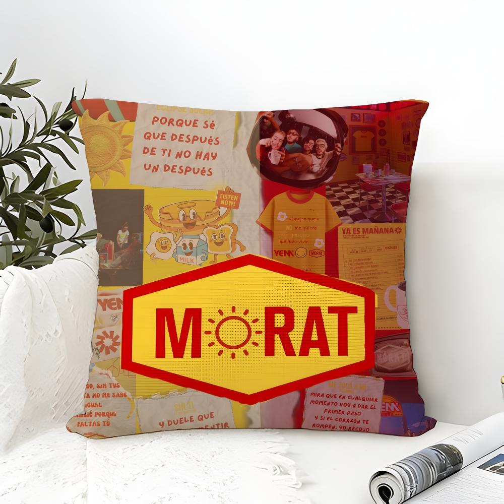 Rock Music M-Morat Band 4 Pillow Case Linen Pillow Case Sofa Home Decor Cushion Cover Cushion Cove