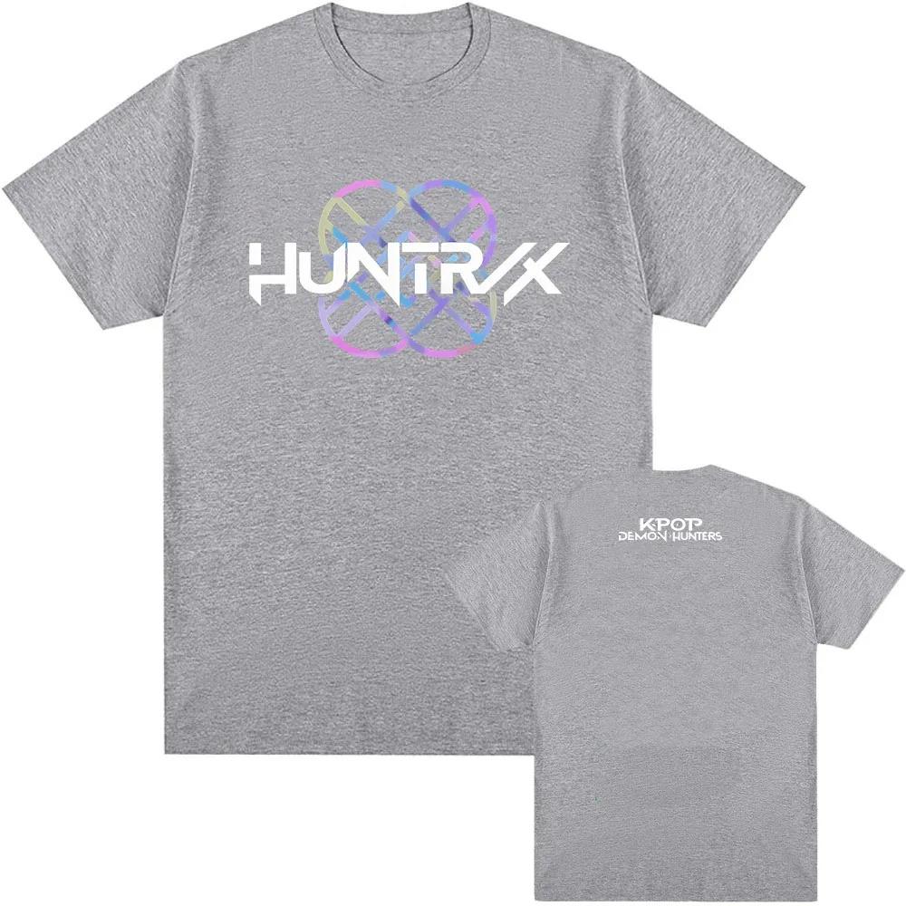 KPop Demon Hunter T-Shirt Summer Cotton Trend Loose T-Shirt Unisex Street Hip Hop Fashion Casual T-Shirt Oversized T-Shirt