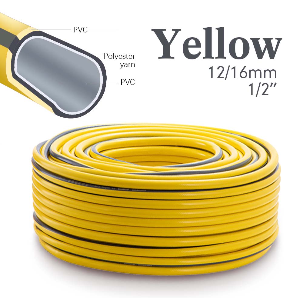 1/2" PVC Watering Hose Three-layer Glue Environmentally Friendly Heat Resistant Durable Garden Watering Flowers Home Car Wash