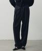 NOIRER FOR WOMAN Wool One-Pleat Balloon Slacks (Black)